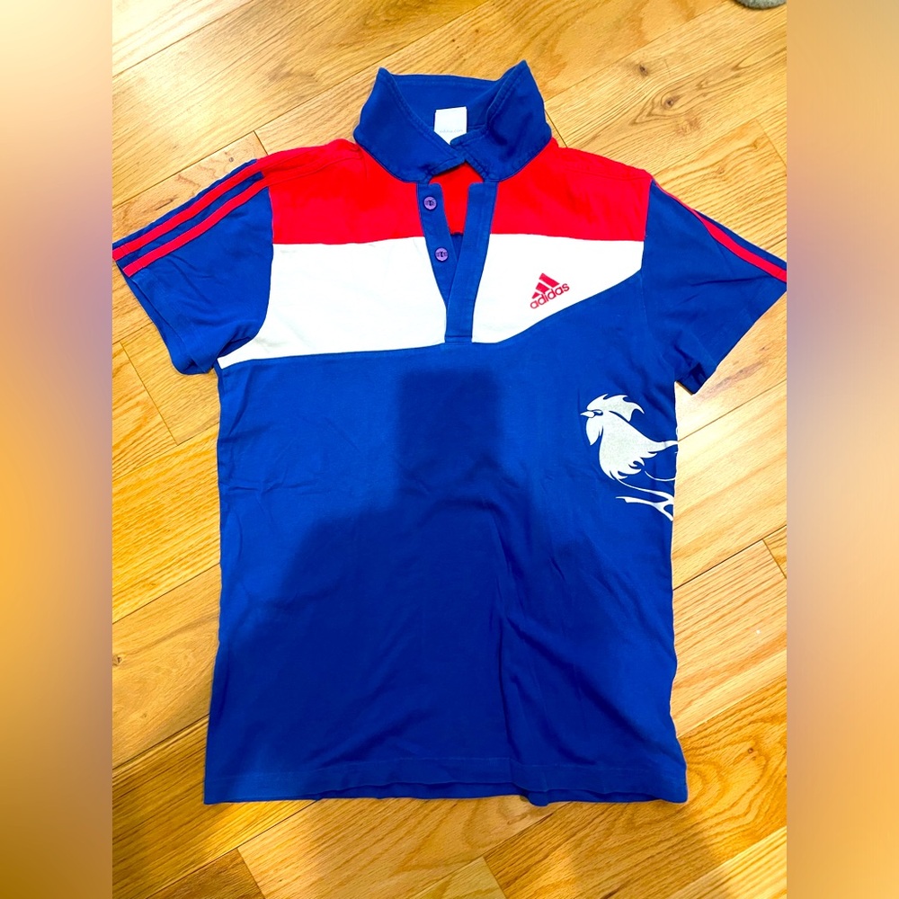 Adidas Euro 2008 Blue and Red polo